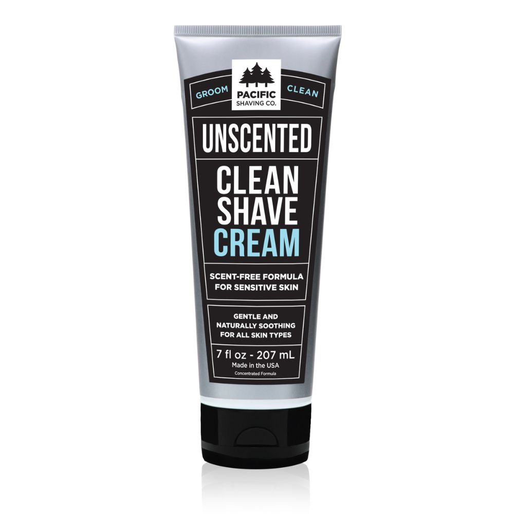 Clean (Unscented) Shave Cream (7oz) The Best in Shave Natural