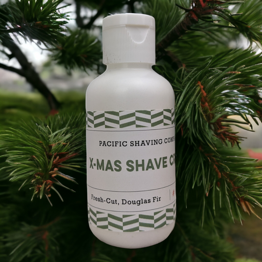 LIMITED EDITION: Christmas Shave Cream - FRESH-CUT DOUGLAS FIR (2oz)-shaving cream-Pacific Shaving Company