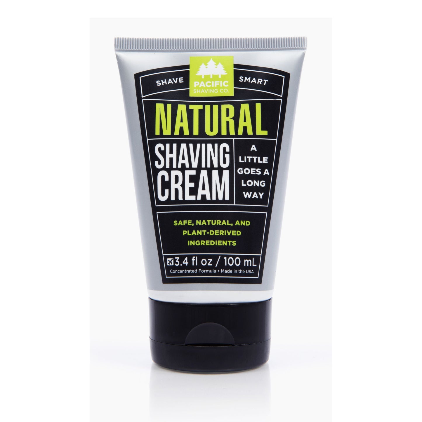 Natural Shaving Cream by Pacific Shaving Company. With natural and certified organic ingredients, our unique, low-lather formula is about to become your skin's best friend.