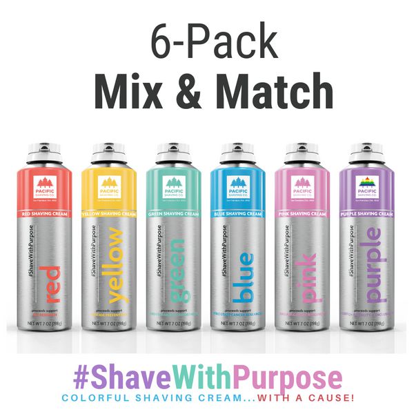 SHAVING CREAM IN COLOR (Mix & Match) | 6-PACK-Pacific Shaving Company