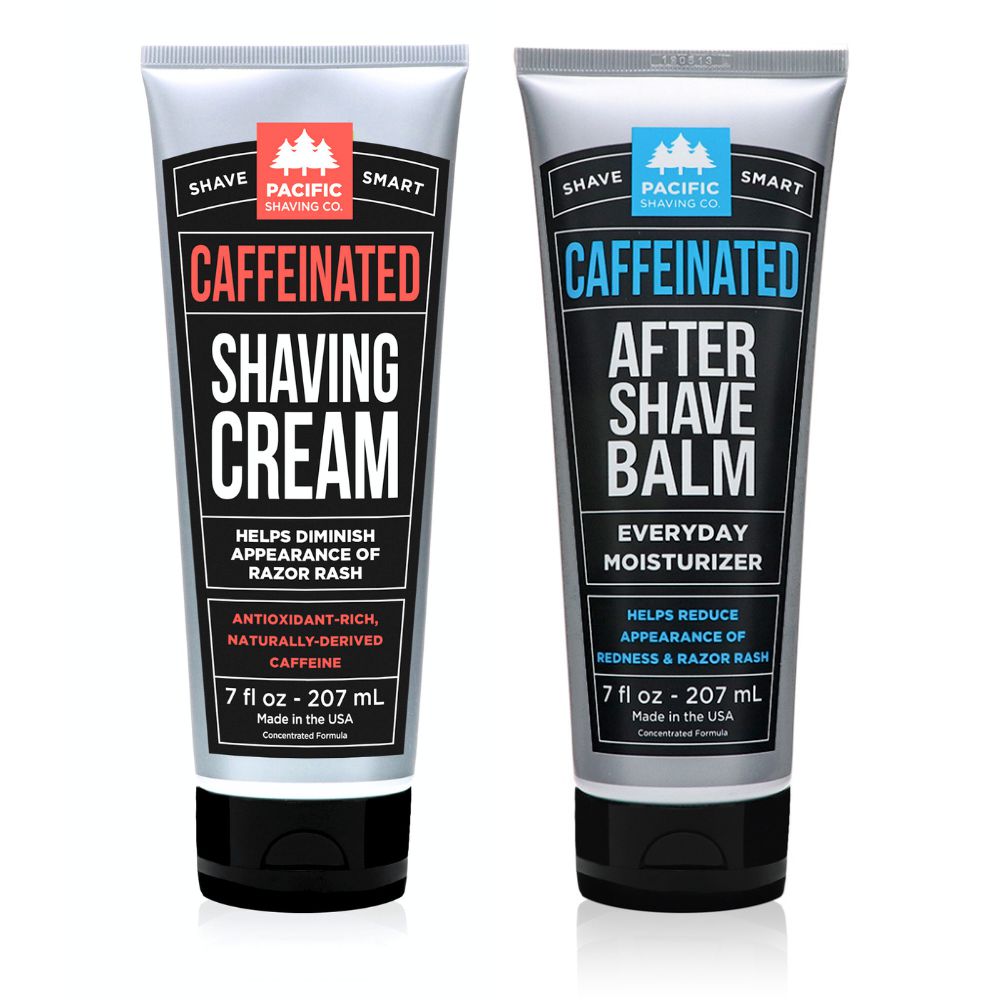 Caffeinated Shaving Cream & Aftershave Set-Pacific Shaving Company