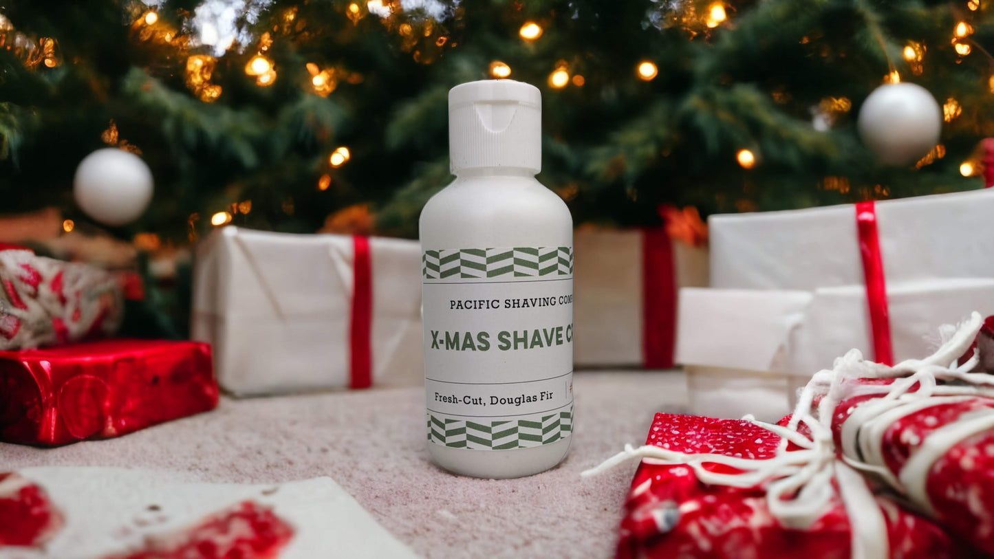 LIMITED EDITION: Christmas Shave Cream - FRESH-CUT DOUGLAS FIR (2oz)-shaving cream-Pacific Shaving Company