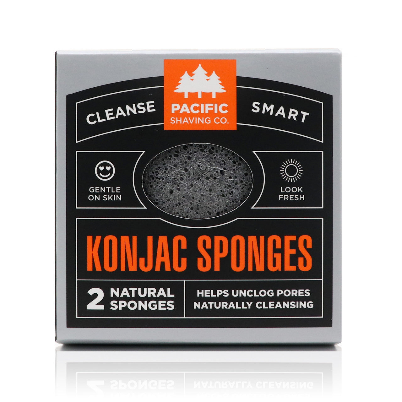 Konjac Sponge 2pk, by Pacific Shaving Company