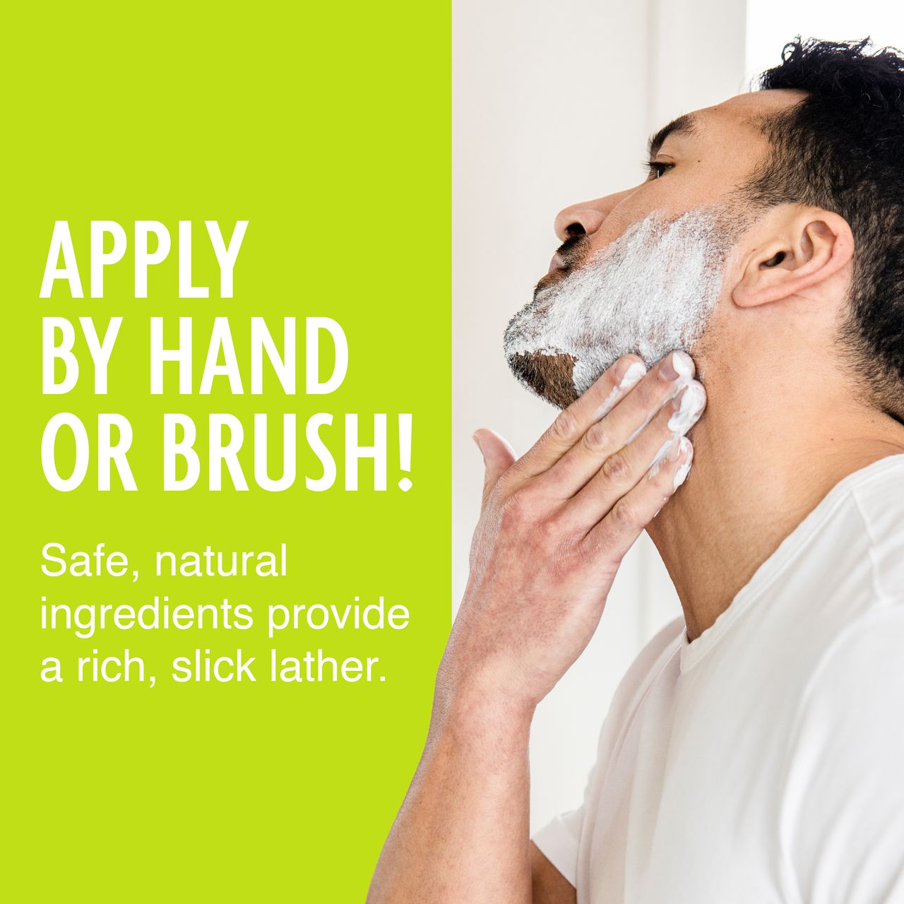 Natural Shaving Cream by Pacific Shaving Company. With natural and certified organic ingredients, our unique, low-lather formula is about to become your skin's best friend.