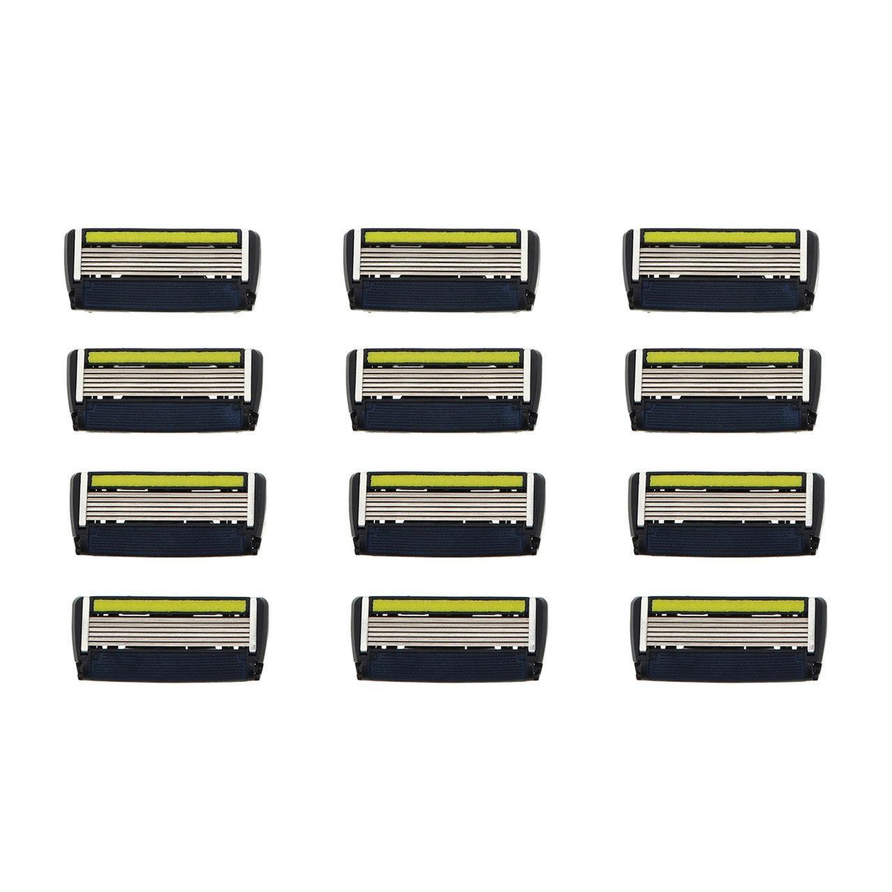 Premium 6-Blade Razor Refills (12 Cartridges; No Handle) - The Best in ...