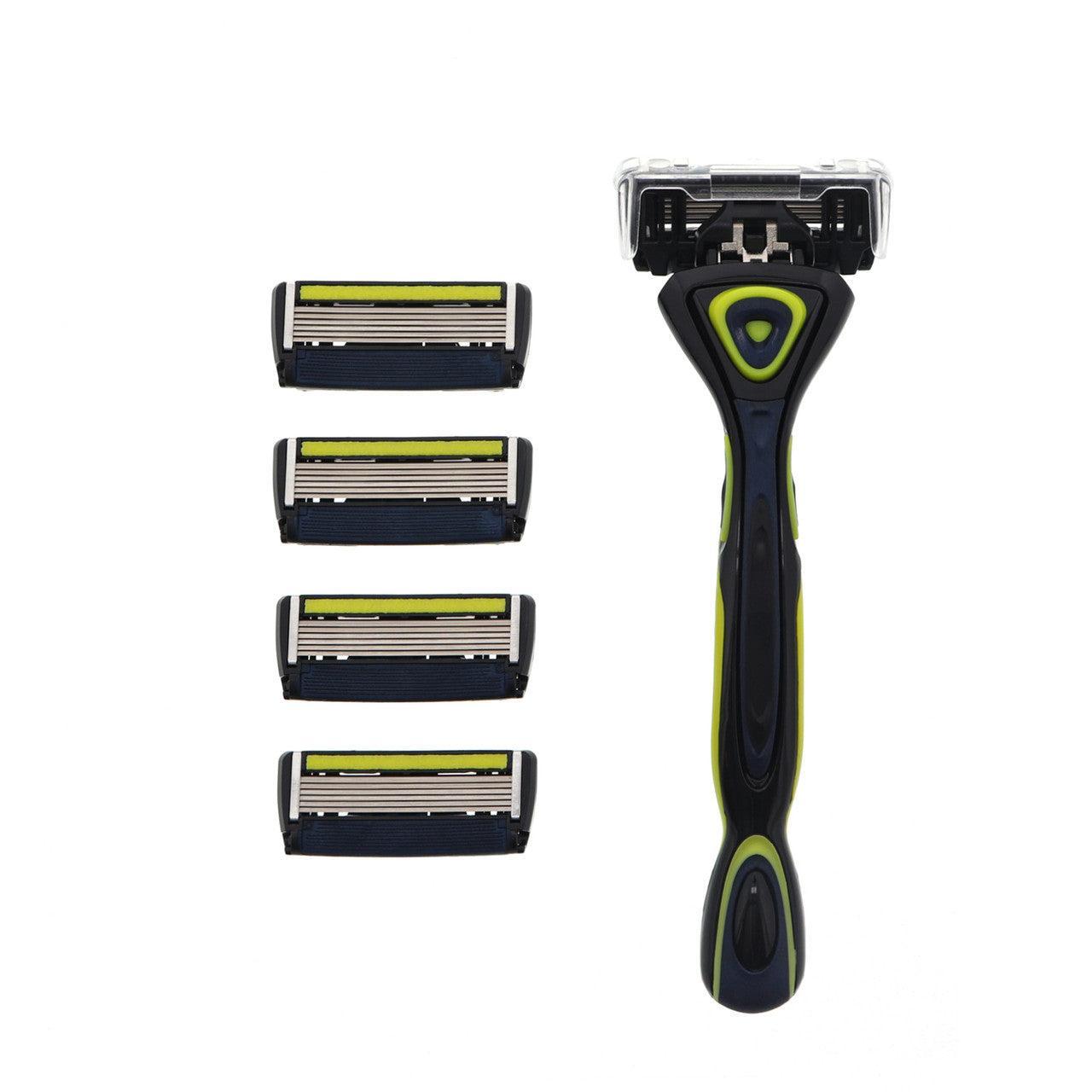 Tandem Razor 6 Premium 6-Blade Razor System (1 Handle; 5 Cartridges) - The Best in ...