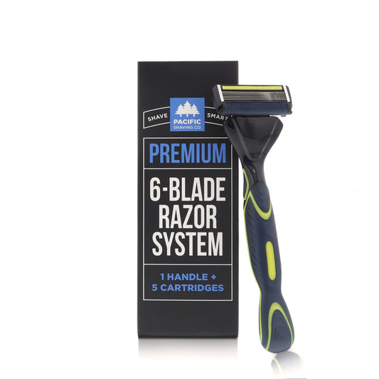 Premium 6-Blade Razor System