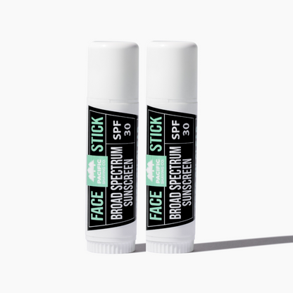 SPF30 Face Stick - Broad Spectrum Two-Pack on a white background