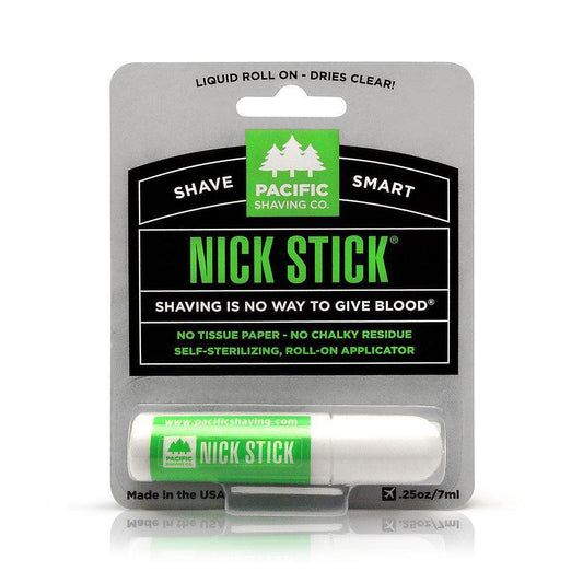 Nick Stick by Pacific Shaving Company. Let's face it - nicks are an inevitable consequence of shaving. Now you can put them in their place with this small but mighty Nick Stick®. And with vitamin E and Aloe, it will help soothe your skin, too.